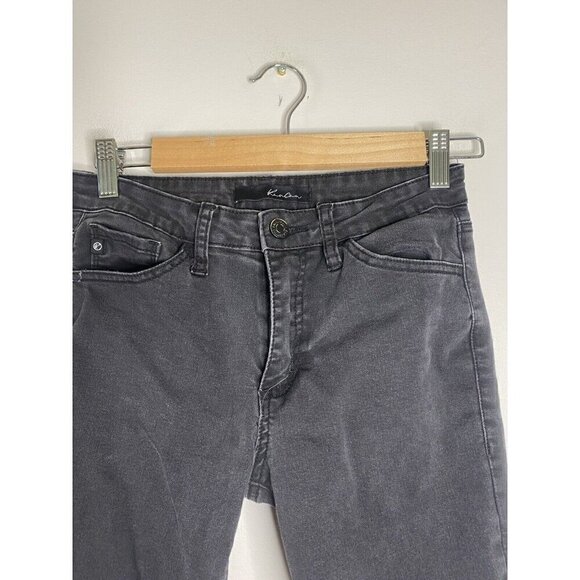 Kancan Mid Rise Skinny Jeans Size 3/25 Dark Wash Black Stretch Denim - Picture 2 of 8